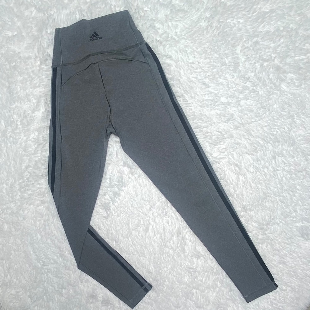 Adidas Women Training BELIEVE THIS 2.0 3-STRIPES 7/8 TIGHTS Grey/ Black XS